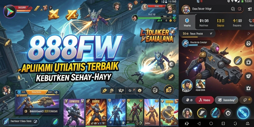Tampilan antarmuka 888FW yang intuitif dan sederhana.