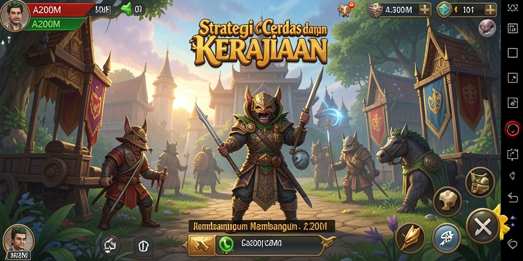 Tampilan gameplay A200M yang menegangkan dalam pertempuran SLG.