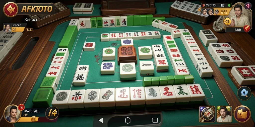 Tampilan gameplay Mahjong yang menarik dan penuh tantangan di AFKTOTO.