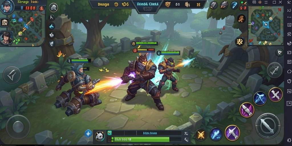 Tampilan gameplay D06 menampilkan strategi dan pertempuran yang mendebarkan.