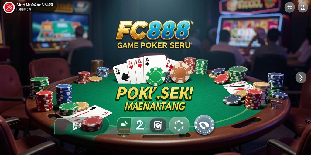 Screenshot gameplay Poker di FC888 yang menarik dan seru.