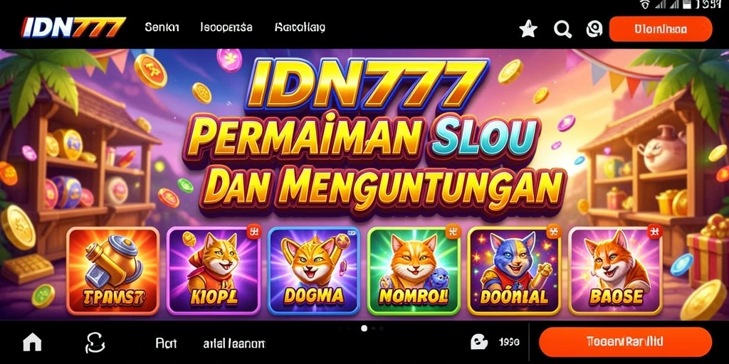 Tampilan gameplay IDN777 yang memukau dan interaktif.