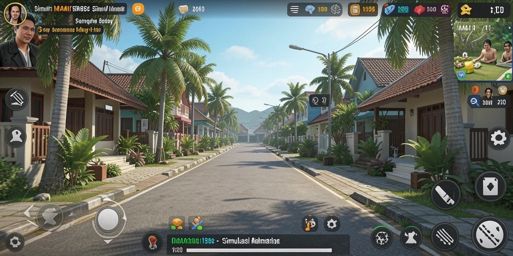 Screenshot utama MAMI188 menampilkan gameplay mendalam dan interaksi karakter.