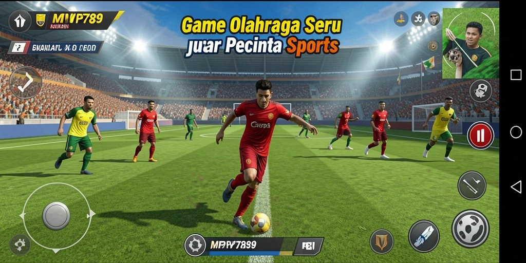 Tampilan menarik dari gameplay olahraga yang seru di MVP789.