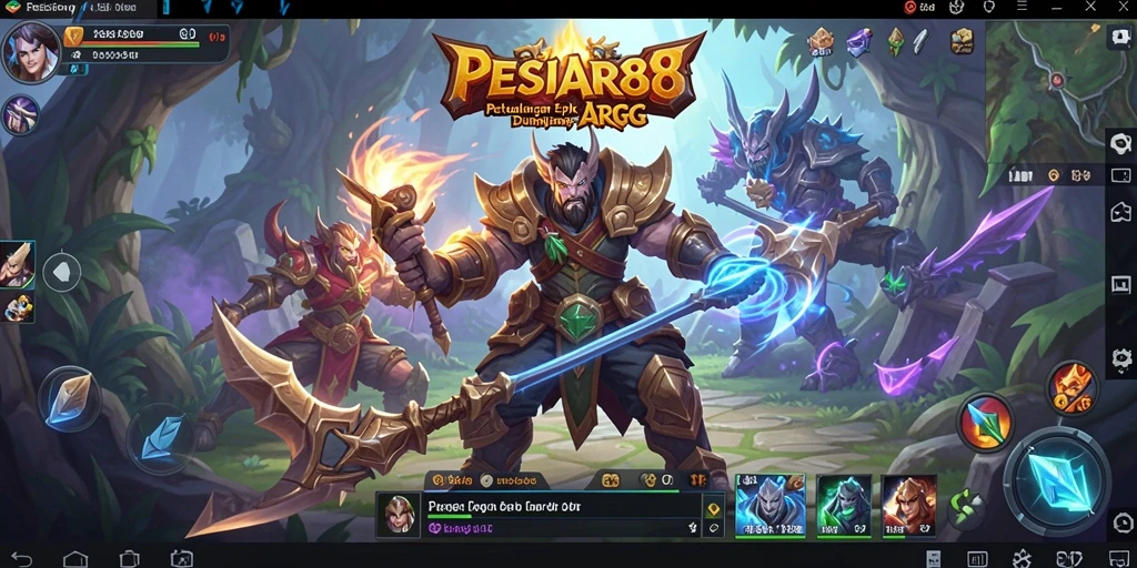 Tampilan gameplay PESIAR88 dengan aksi seru dan visual menarik.
