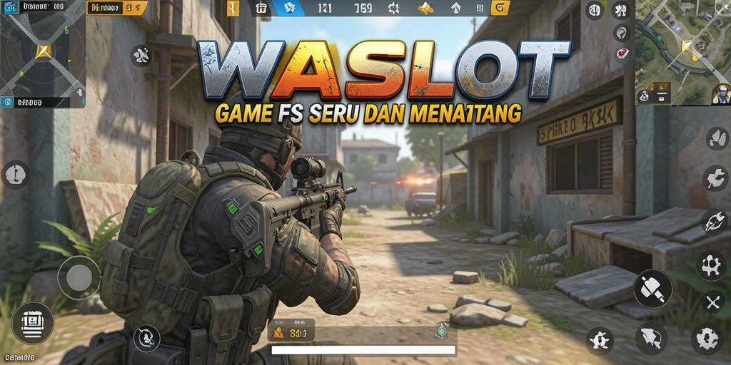 Gameplay seru WASLOT dengan aksi menembak yang mendebarkan.