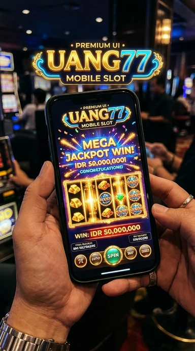 Tampilan antarmuka aplikasi uang77 yang ramah pengguna.